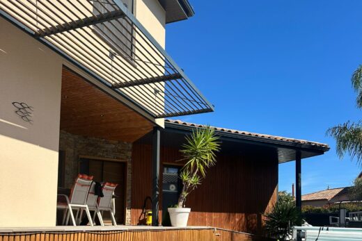 Terrasse bois et cuisine d&#8217;été