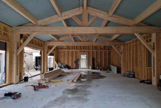 Salle de Yoga en ossature bois