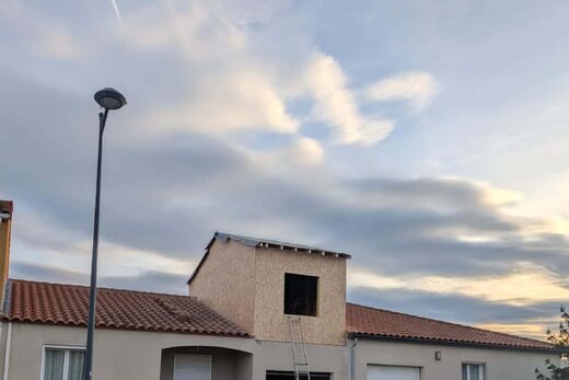 Surélévation en ossature bois